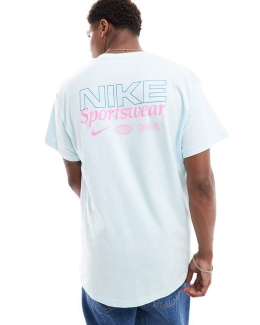 Nike White Graphic Back Print T-Shirt for men