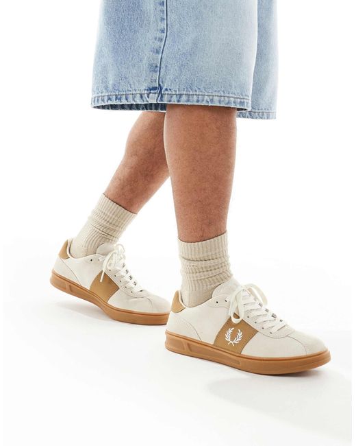 Fred Perry Blue B4 Suede Trainer for men