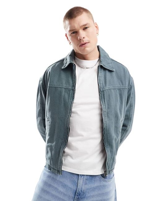 Bershka men's denim jacket hotsell