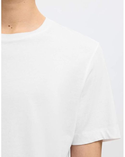 SELECTED White T-Shirt for men