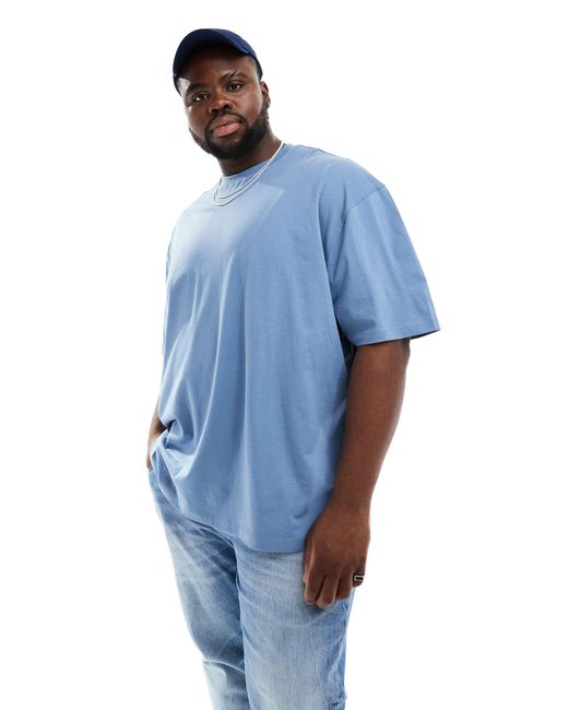 ASOS Blue Oversized T-shirt for men
