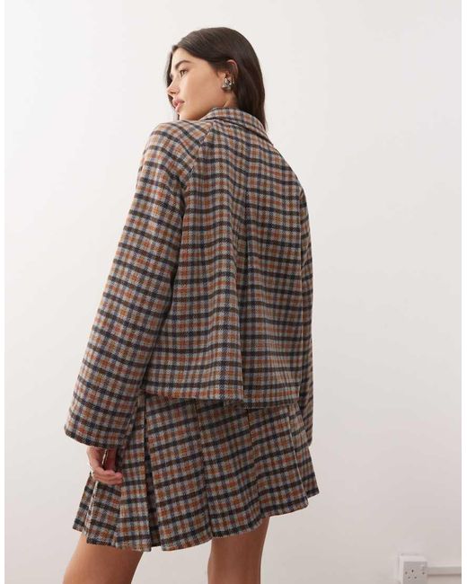 Reclaimed Vintage Natural Boxy Harrington Jacket