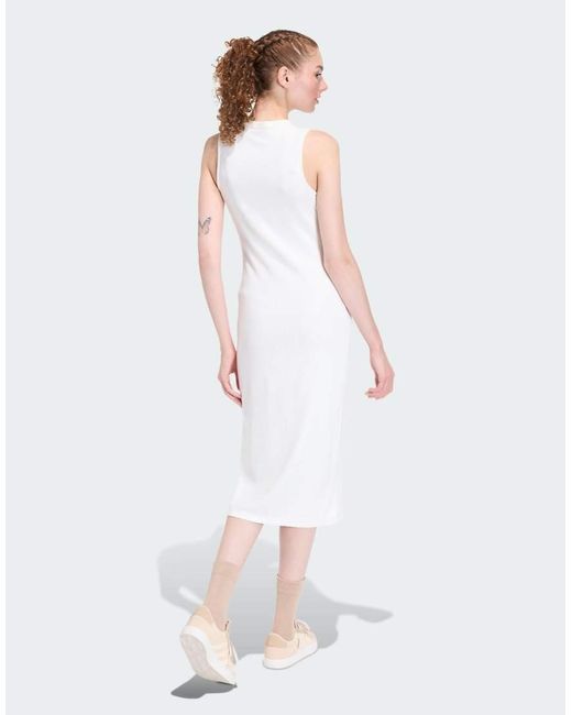 Adidas Originals White All Szn Rib Dress