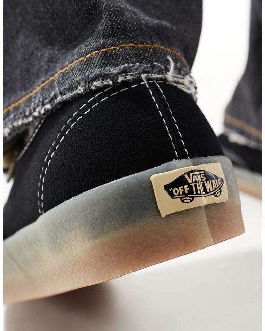 Authentic - baskets à semelle en caoutchouc Vans pour homme en coloris Black