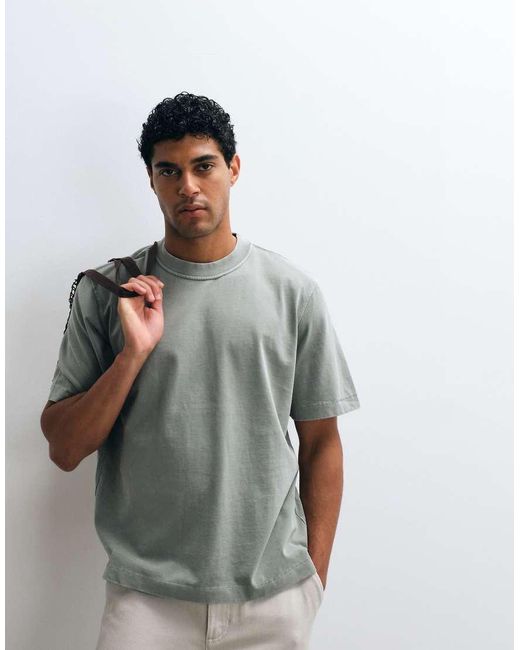 Abercrombie & Fitch Green Premium Heavyweight T-shirt for men
