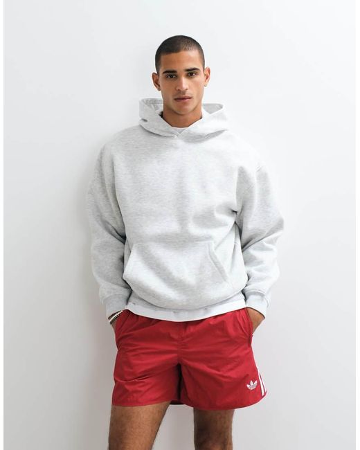 ASOS White Hoodie With Padel Print for men