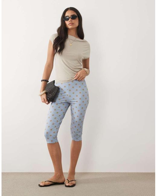 ASOS Blue Jersey Capri leggings