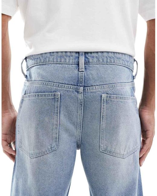 ASOS Blue Tapered Fit Jeans for men