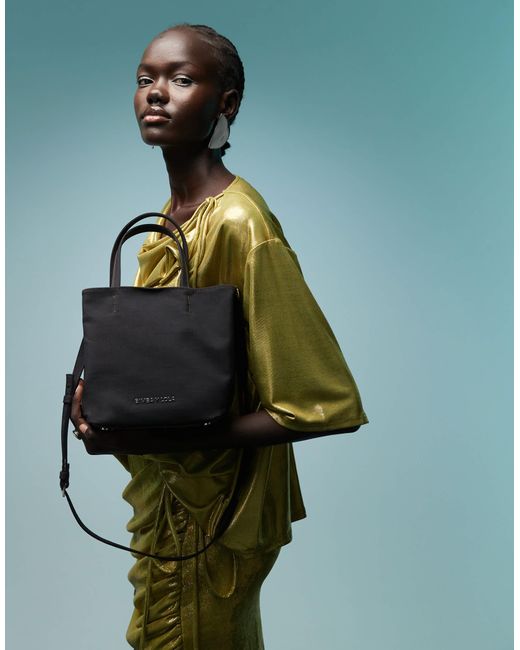 Bimba Y Lola Black Small Nylon Chihuahua Grab Handle Bag