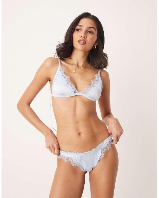 KAT THE LABEL Blue Sorrento Bralette