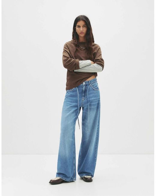 Pull&Bear Blue – weite jeans