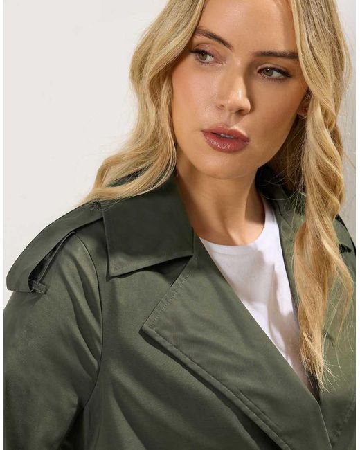 Long Tall Sally Green Trench Coat