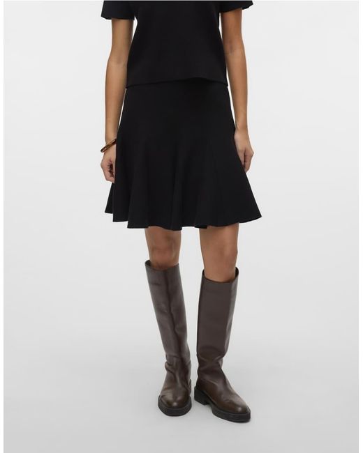 Vero Moda Black Knitted Skirt