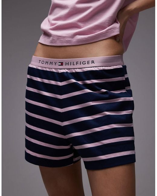 Tommy Hilfiger Purple Essentials Pyjama Set