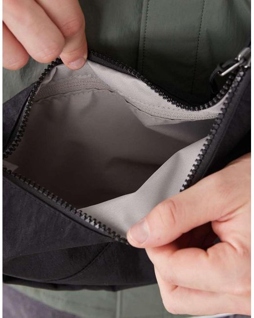Nike Gray Aura Crescent Crossbody Bag for men
