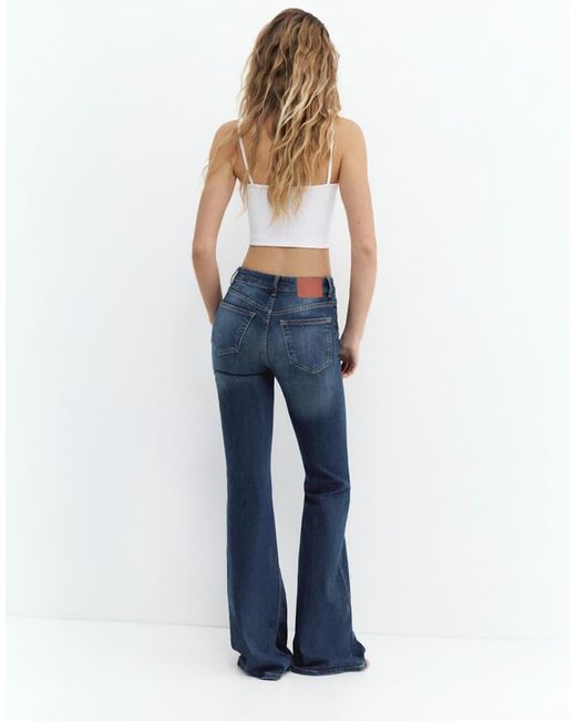 Pull&Bear Blue Petite Skinny Flared Jeans