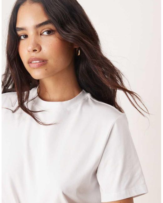 Vila White Oversized Boyfriend Fit T-shirt