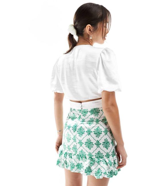 Collective The Label White Criss Cross Front Top