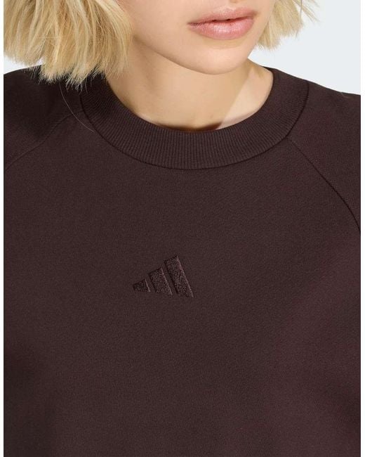 Adidas Originals Brown Adidas Kit 3-Stripes Sweatshirt