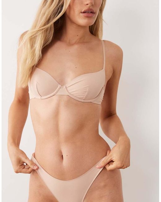 ASOS Natural Carla Smoothing Underwire Bra