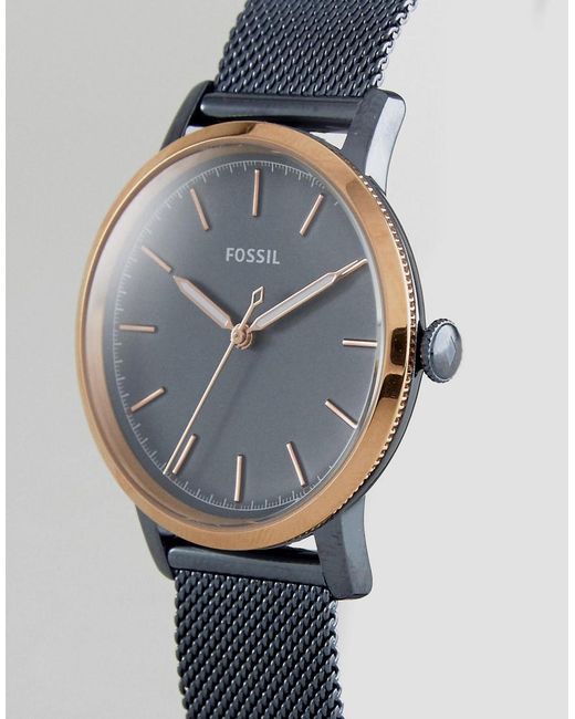 Fossil Es4312 Neely Mesh Watch In Blue 