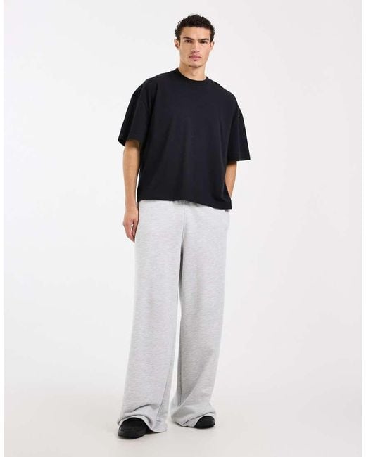 4505 Black Heavyweight Cotton Boxy Oversized Drop Shoulder T-shirt With Quick Dry Finish for men