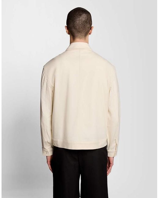 Lyle & Scott White Mid Jackets Pintuck Jacket for men