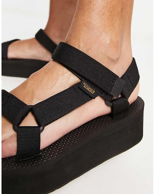 Teva Black Universal Flatform Sandals