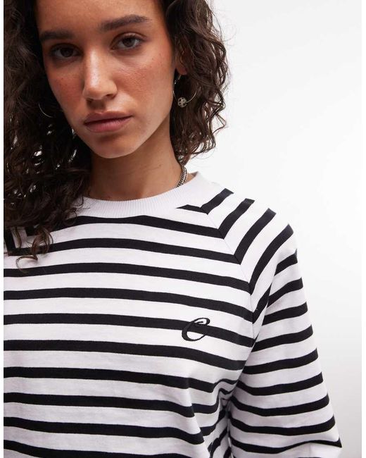 Collusion Multicolor Oversized Boxy Raglan Tee