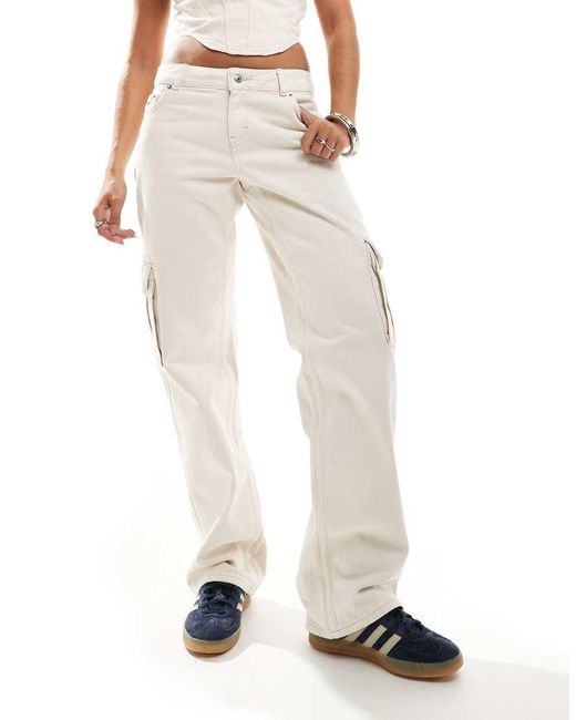 Tommy Hilfiger White Sophie Denim Cargo Pants