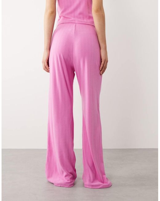 Abercrombie & Fitch Pink Co-ord Pointelle Pyjama Bottoms