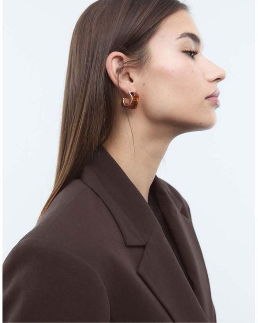 Stradivarius Black Tailored Buttoned Blazer
