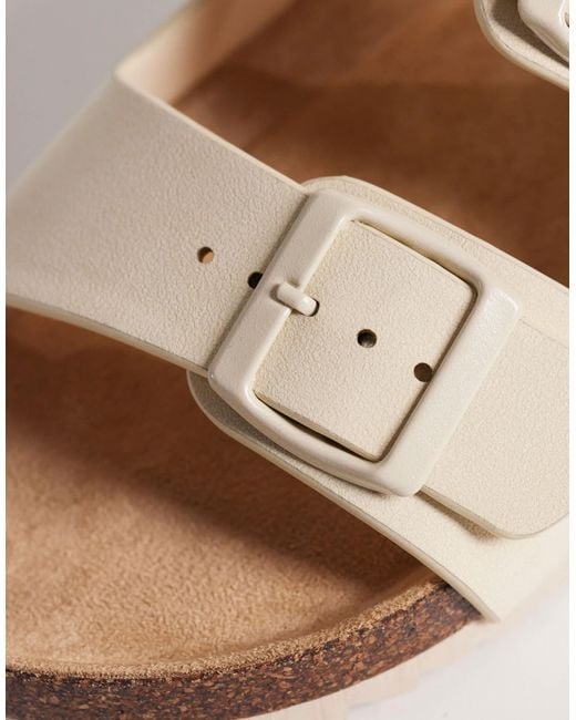 SEQWL White – olsen – flache sandalen