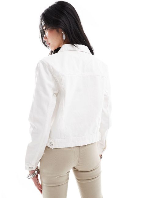 French Connection White Classic Denim Jacket