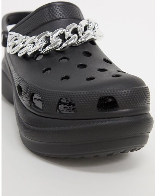 Bae - Chaussures à semelle plateforme avec détail chaîne Crocs™ pour homme  en coloris Noir | Lyst