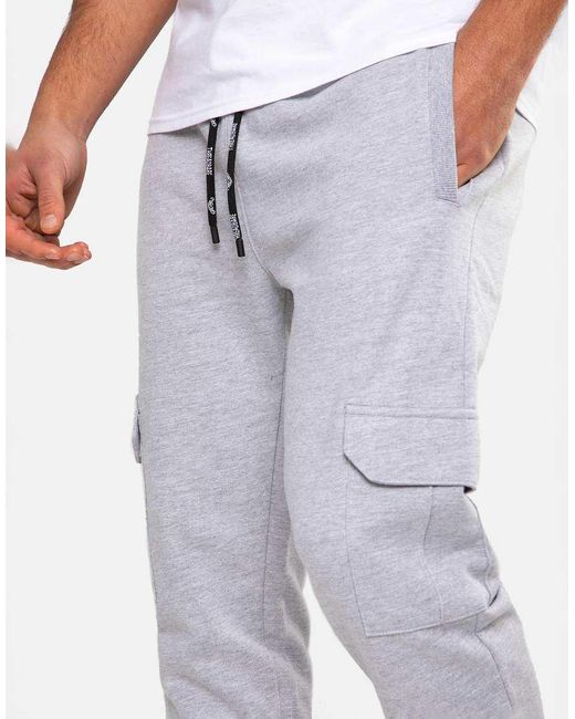 Threadbare White 'Stefan' Cargo Style Joggers for men