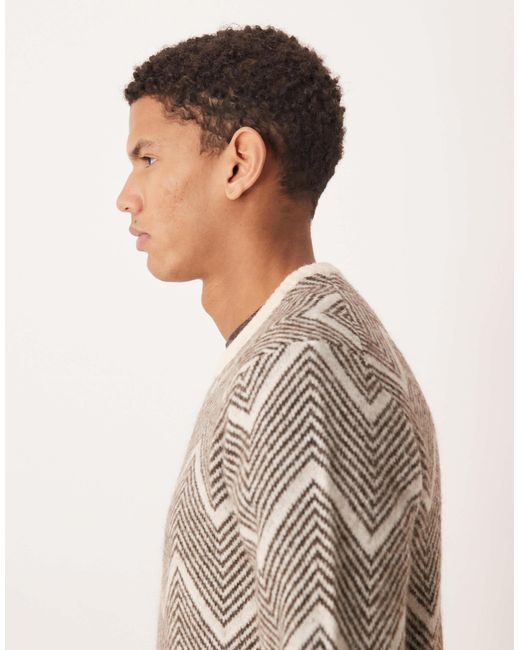 Pull texturé en maille SELECTED pour homme en coloris Gray