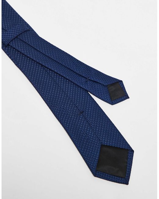 ASOS – strukturierte krawatte in Blue für Herren