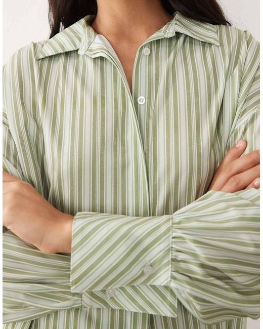 Aria Cove Natural Pocket Front Deep Cuff Oversized Shirt