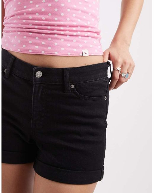 JJXX Red Nice Rolled Denim Shorts