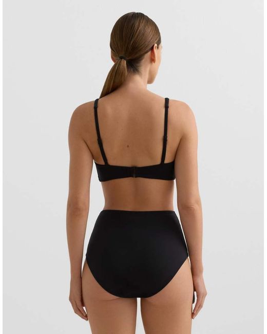 Oysho Black Shapewear-Effect High-Waisted Bikini Briefs