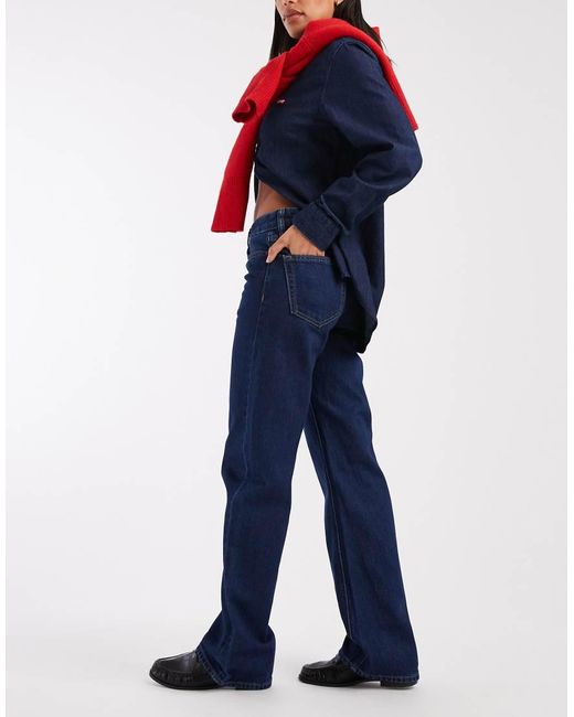 Calvin Klein Blue Signature 90S Straight Jeans