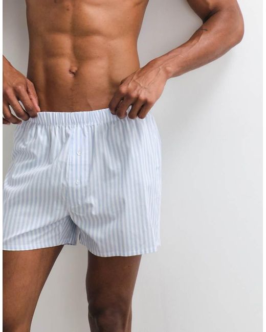 ASOS Blue 2 Pack Woven Boxers for men