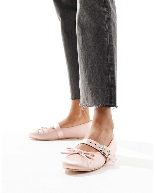 Public Desire Black Madelyn Ballet Flat