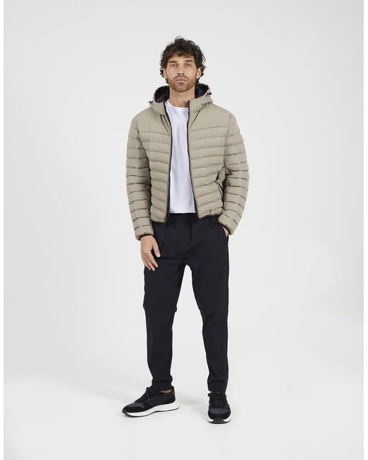 Brave Soul Natural Padded Hooded Jacket for men