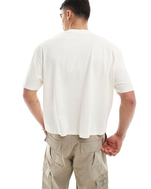 ASOS White Oversized Boxy Fit T-shirt for men