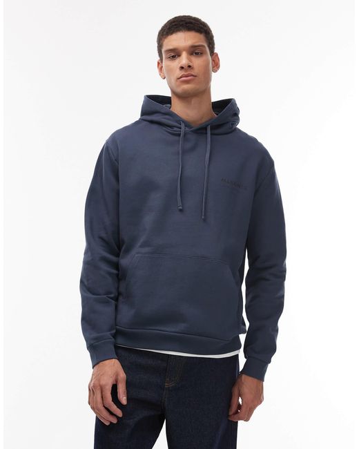 AllSaints Blue Underground Hoodie for men