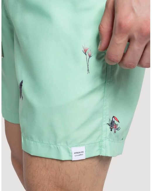 Apreslife Blue Desert Swim Shorts for men