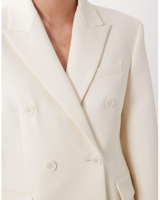 Mango Natural Statement Shoulder Blazer