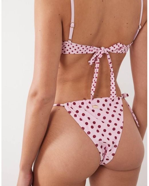 Going Somewhere Brown Polka Dot Bikini Bottoms